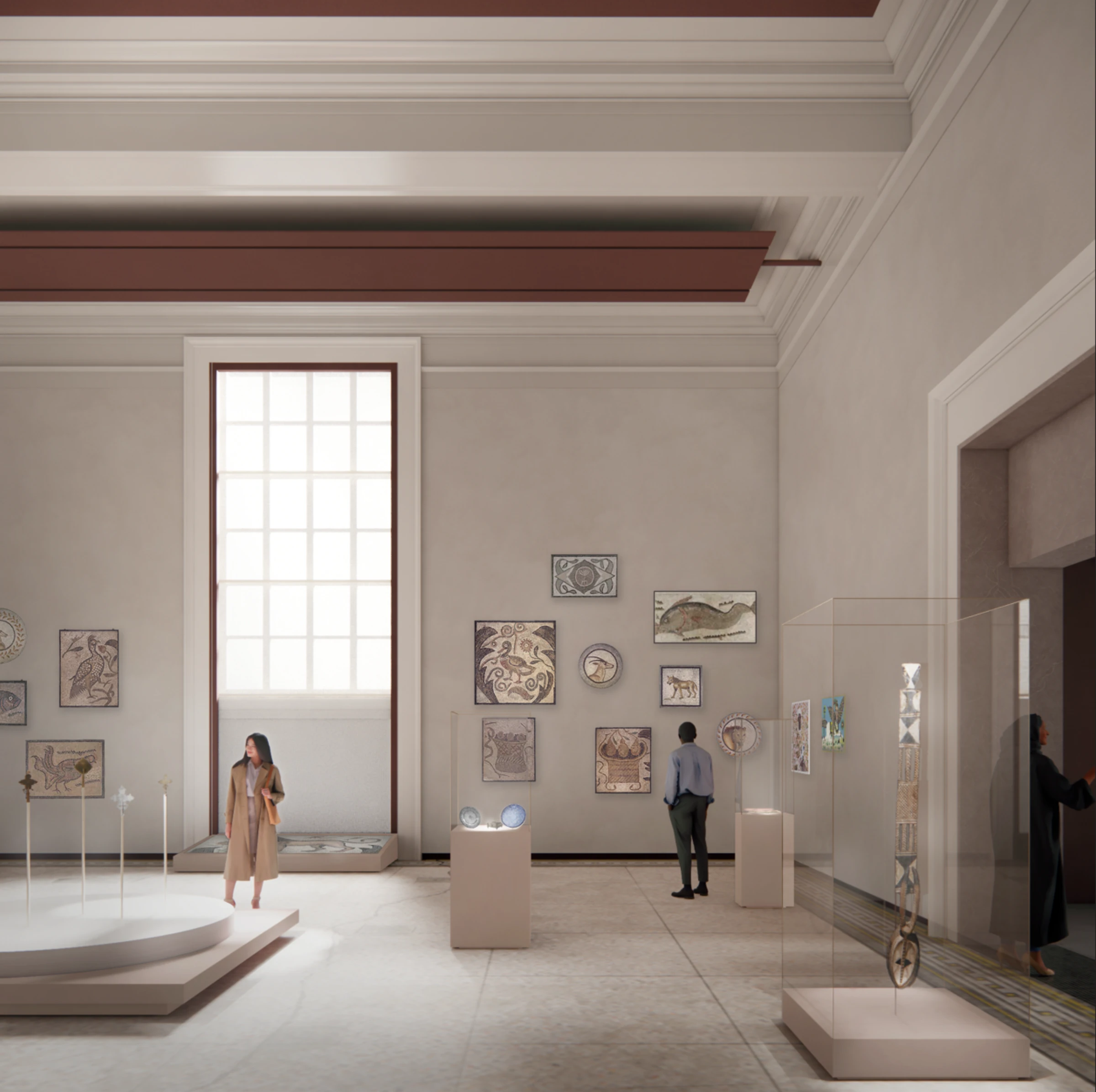 Architectural rendering for the Brooklyn Museum's future Arts of Africa galleries.
