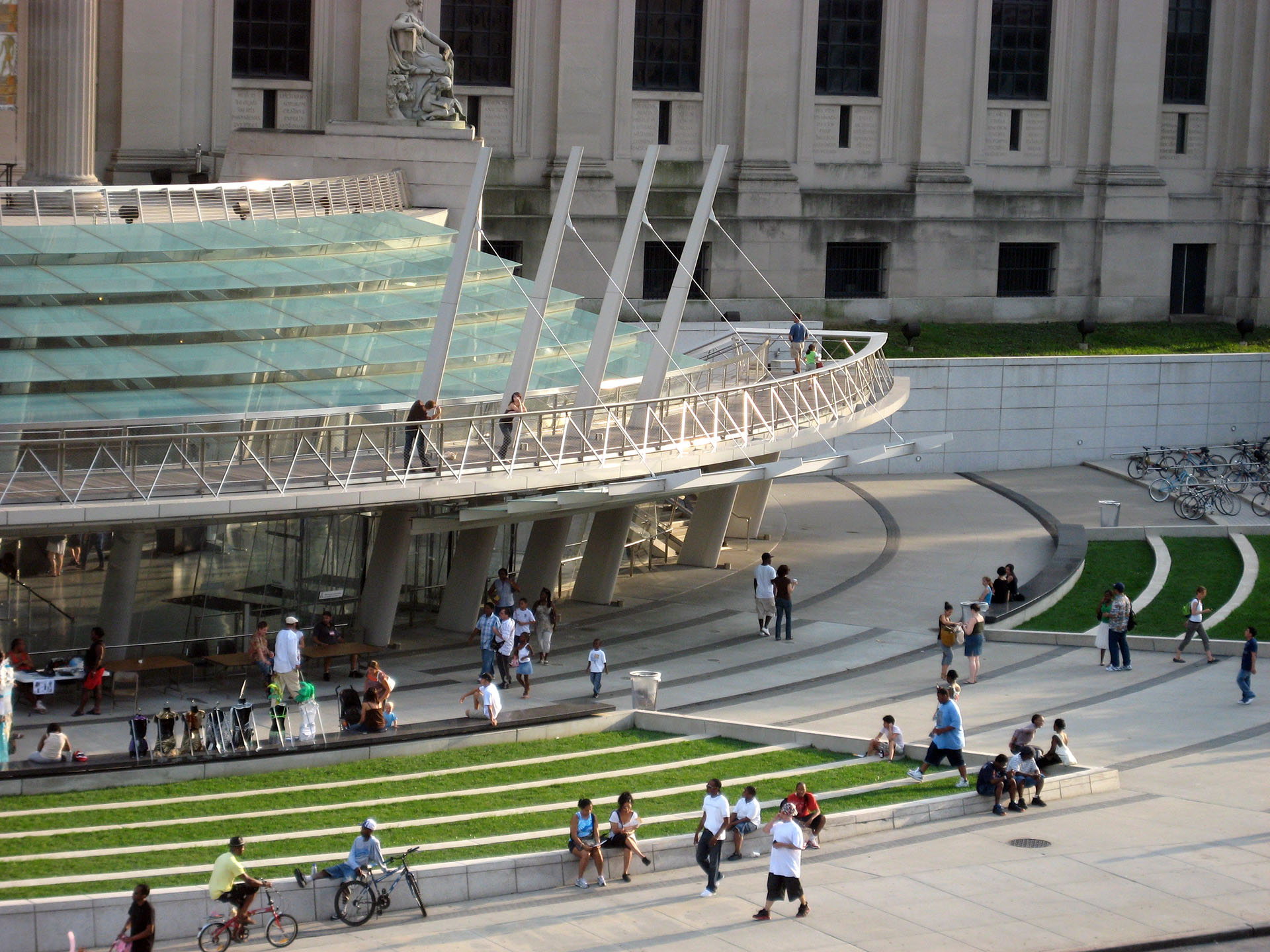 Brooklyn Museum director Anne Pasternak speaking at a public forum