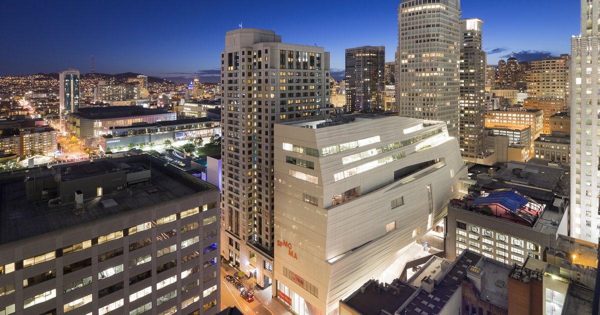 San Francisco Museum of Modern Art expansion exterior by Snøhetta, illustrating large-scale museum capital development.