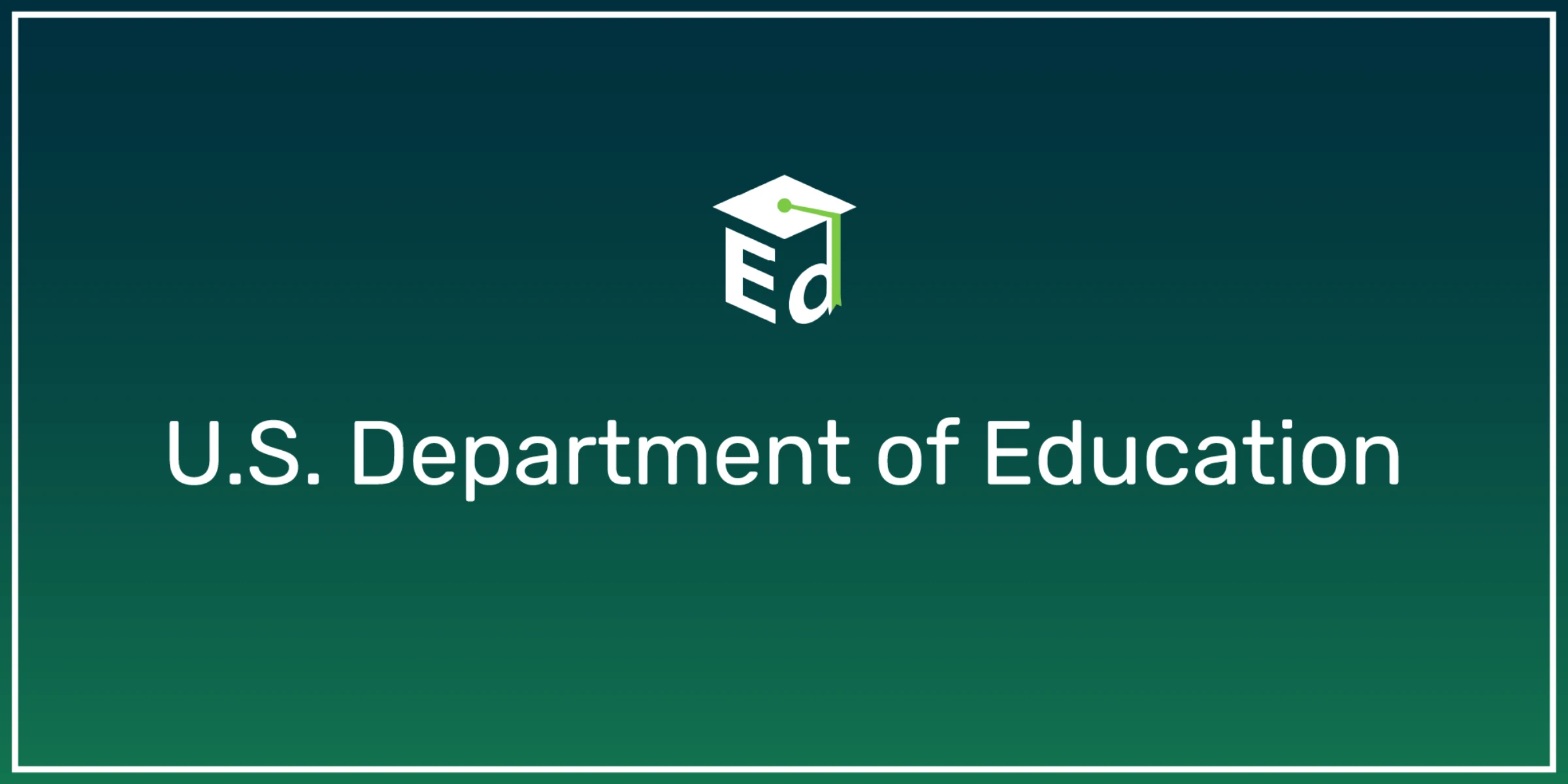 The United States Department of Education logo graphic on the agency website.