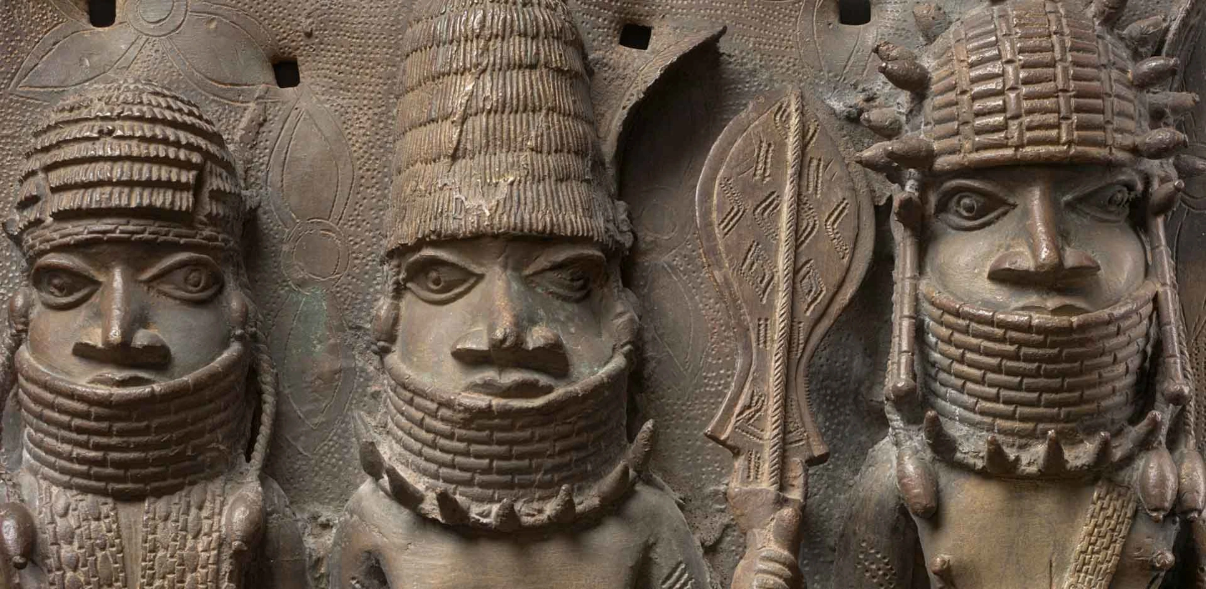 A Benin relief panel from the Ethnologisches Museum collection in Berlin, photographed ahead of restitution-era transfer agreements.