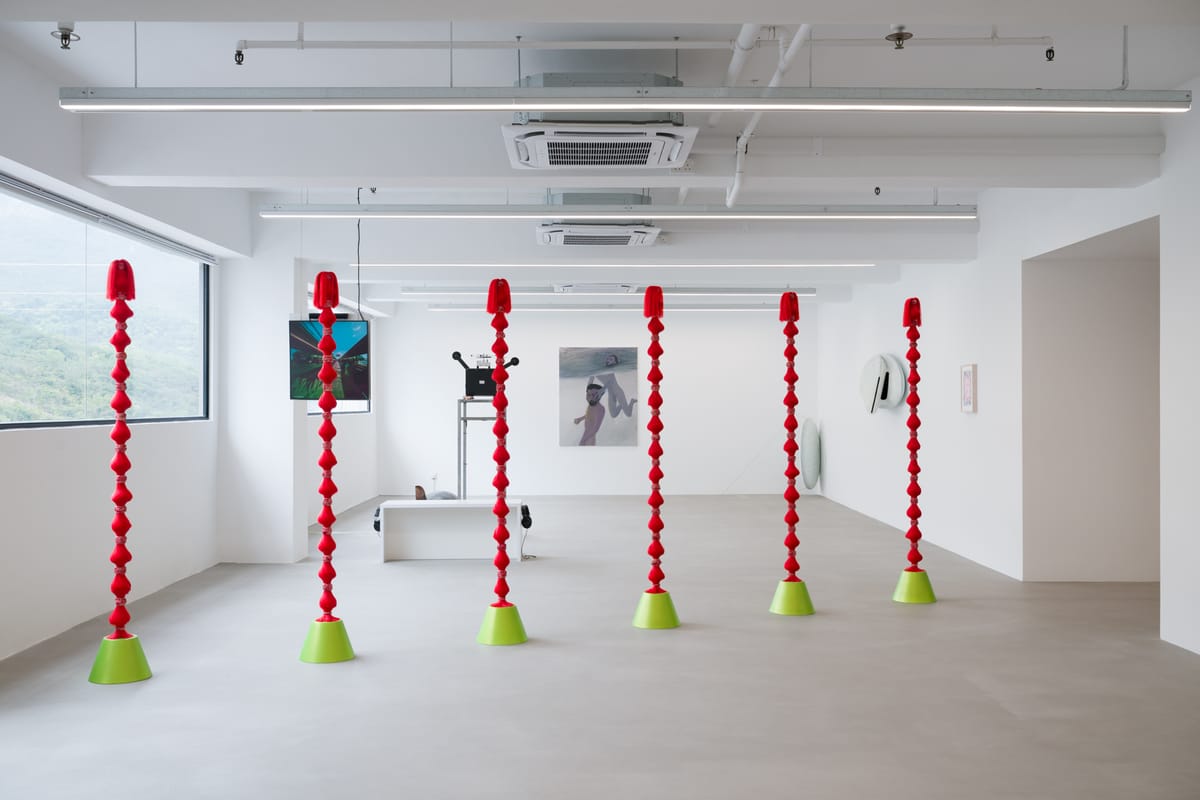 Installation view of Cian Dayrit’s exhibition A Country, A Body at Cheng-Lan’s Corner in Hong Kong.