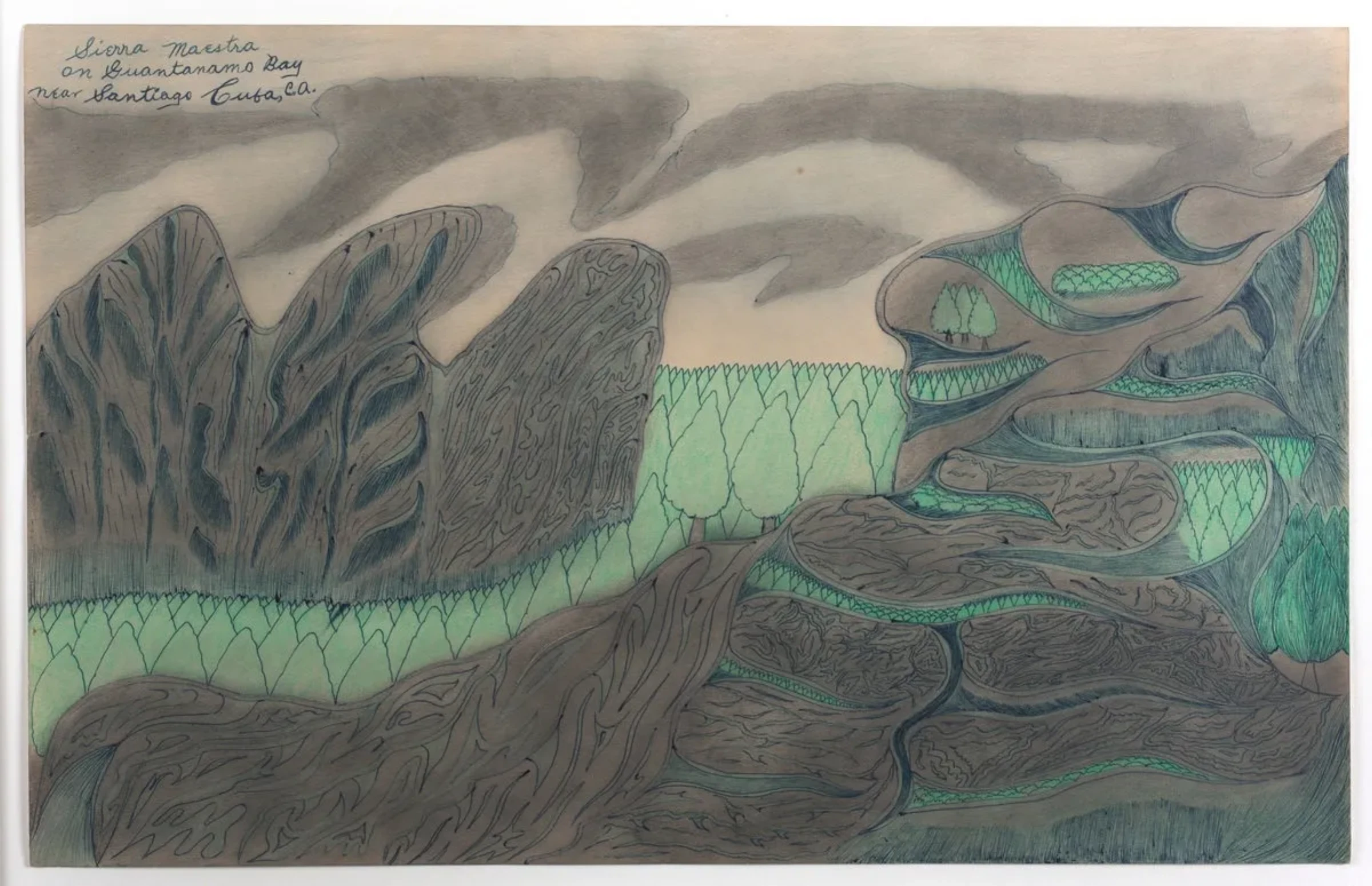 Visitors viewing booths at an art fair focused on self-taught and outsider artists.