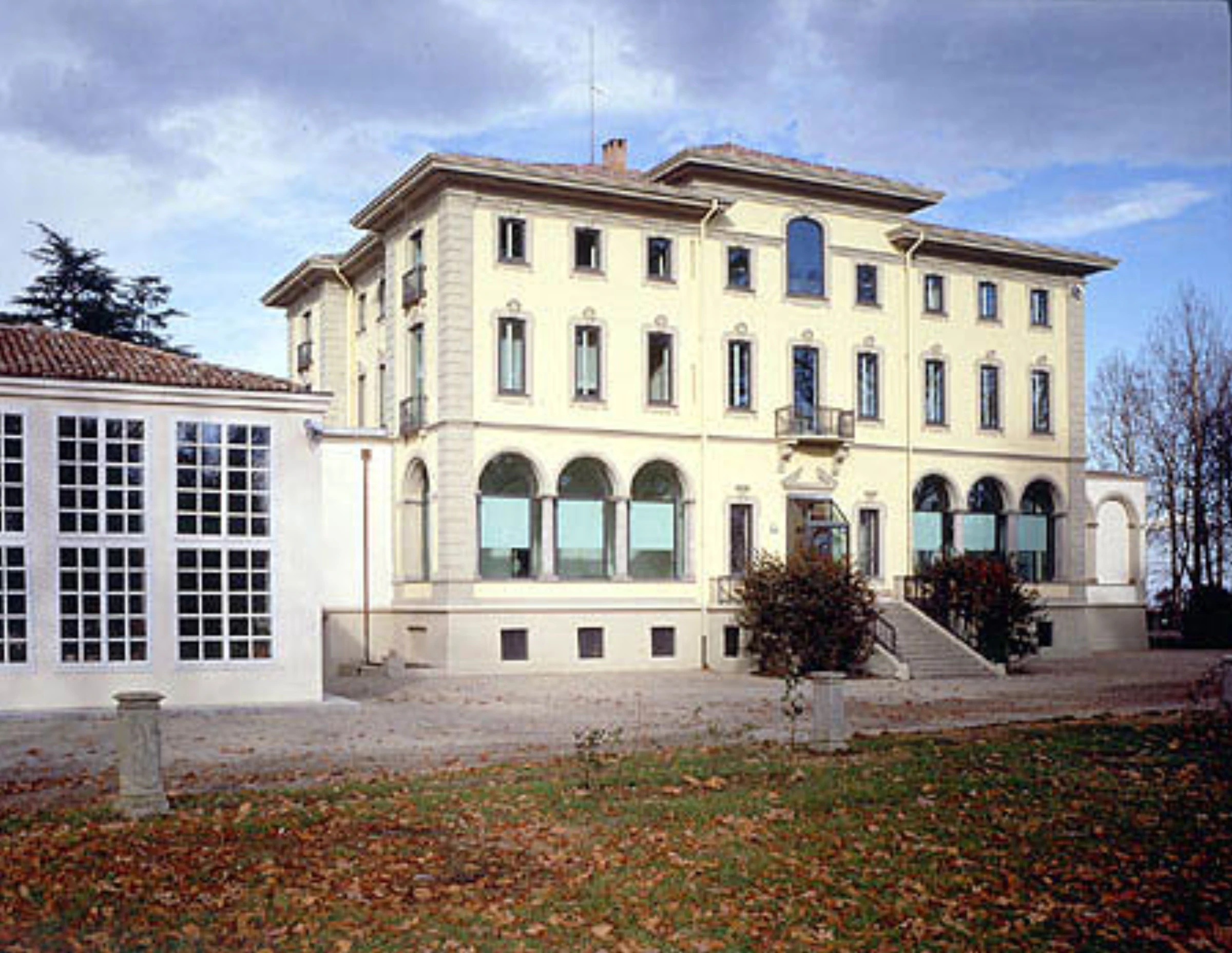 Exterior view of the Magnani-Rocca Foundation villa in Mamiano di Traversetolo, near Parma.