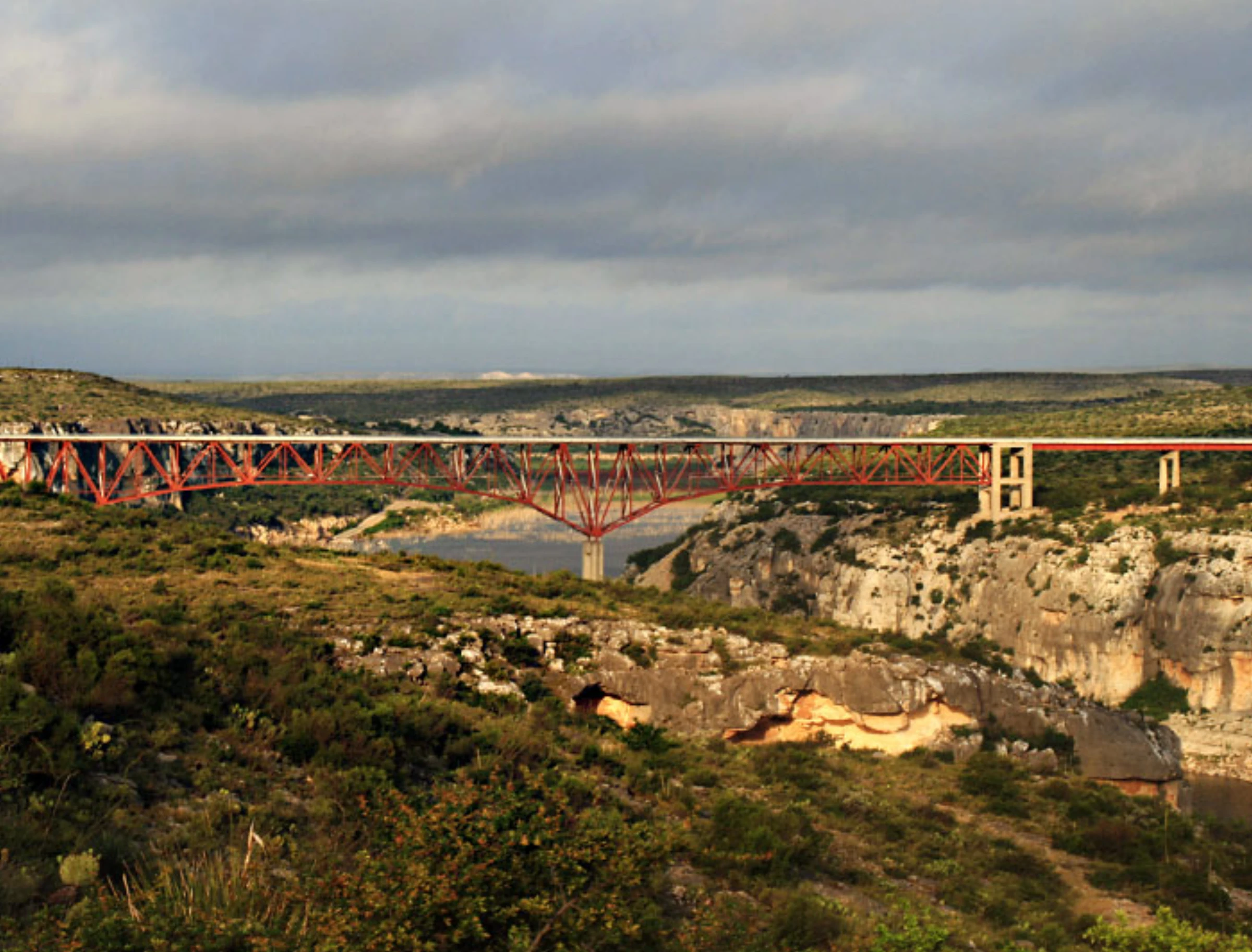 Canyon landscape of the Lower Pecos region near the Rio Grande.