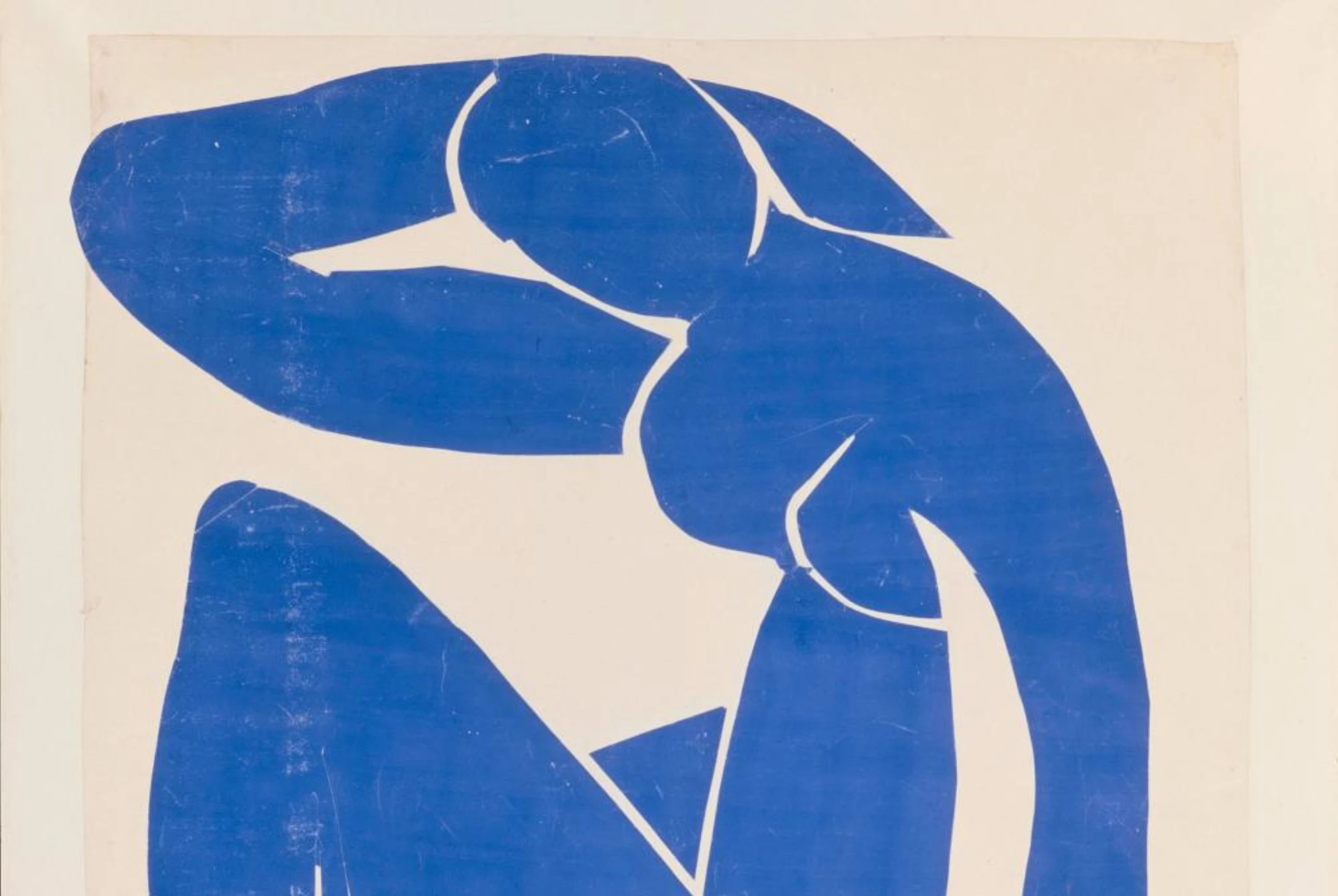 Henri Matisse, Nu bleu II (1952), one of the cut-out works highlighted in the Paris exhibition on his final years.