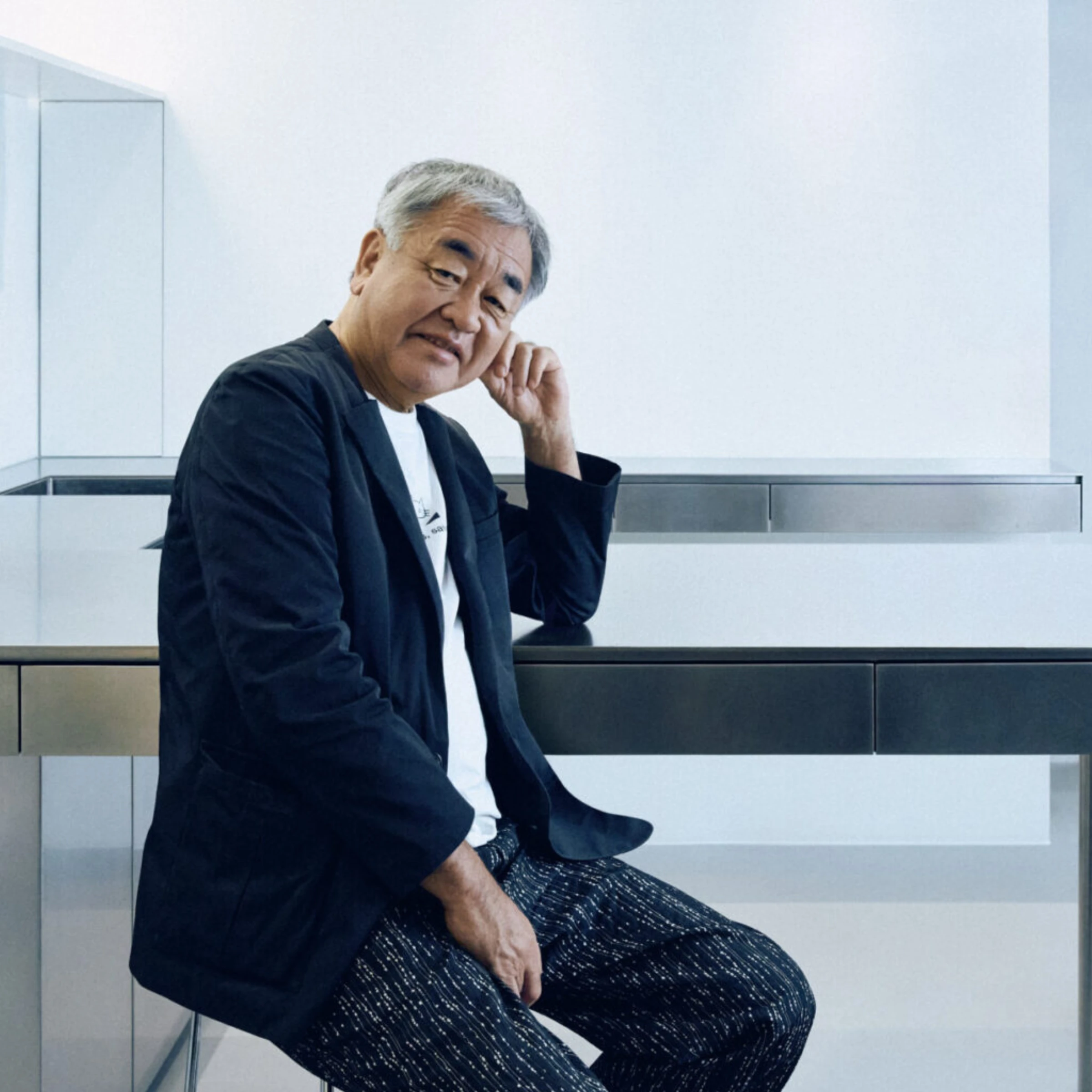 Portrait of architect Kengo Kuma, whose firm was selected to design the National Gallery’s new wing.