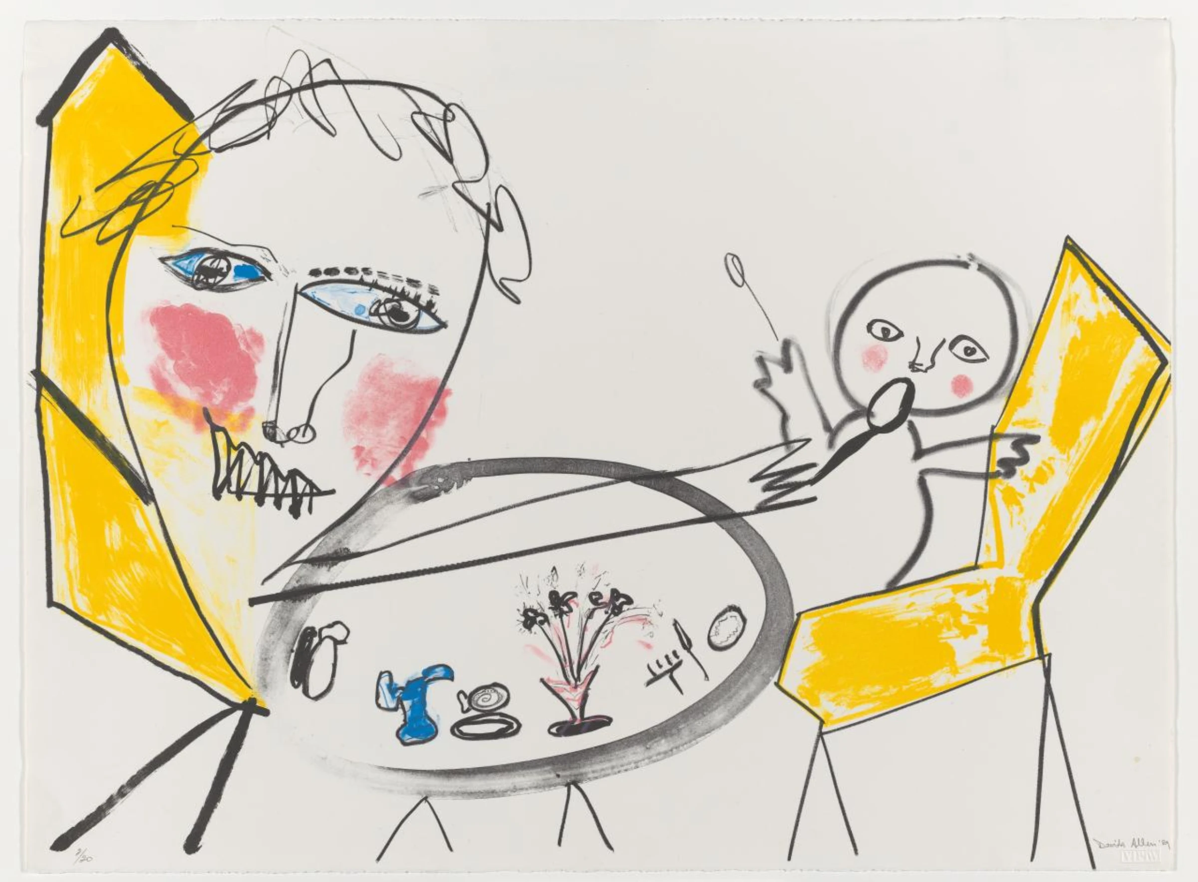 Visitors view works in NGV's exhibition MOTHER: Stories from the NGV Collection in Melbourne.