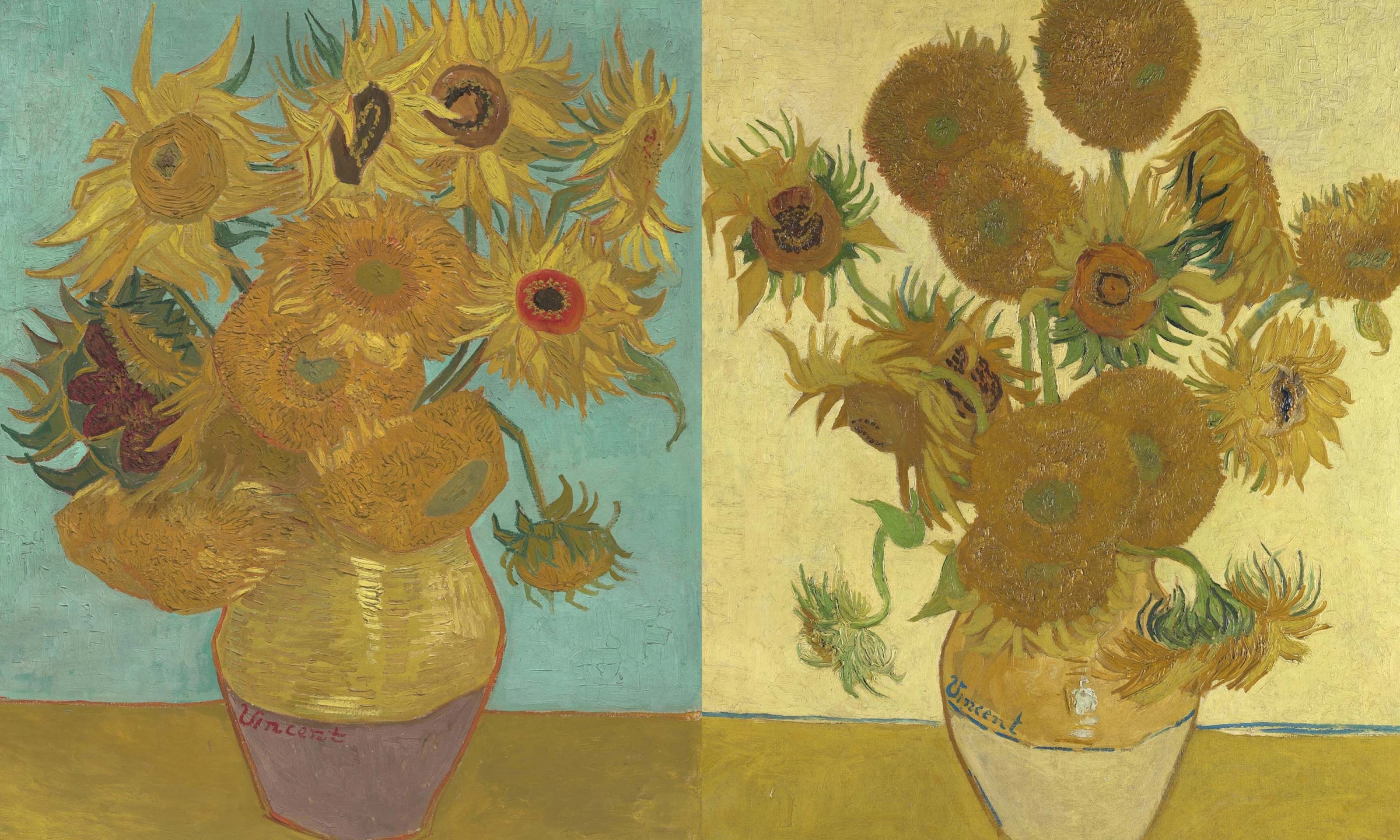 Van Gogh Sunflowers displayed at the Philadelphia Museum of Art