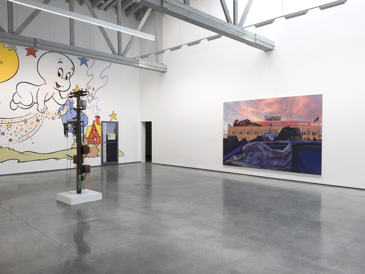 Installation view of Sayre Gomez: Precious Moments at David Kordansky Gallery, Los Angeles