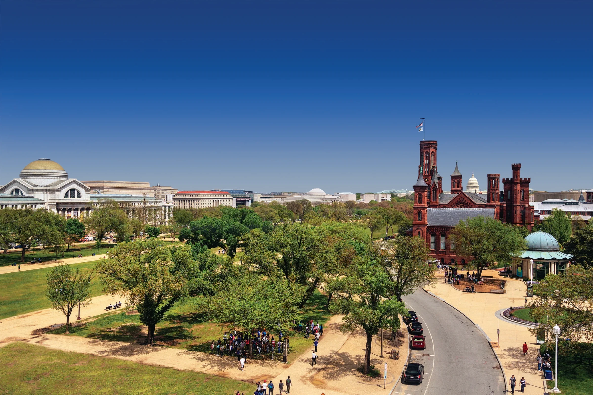 The Smithsonian Institution Building, known as the Castle, in Washington, D.C.